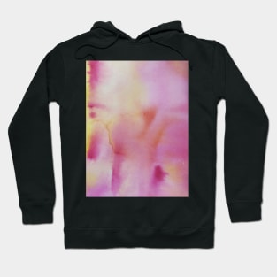 Pink and Yellow Watercolour Painting Hoodie